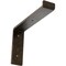 Ekena Millwork Steel Truss Shelf Bracket, Antiqued Pale Gold 2"W x 10"D x 7 1/4"H BKTM02X10X07TSAPG - alternate 1